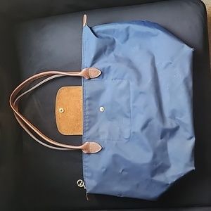 Longchamp navy medium tote